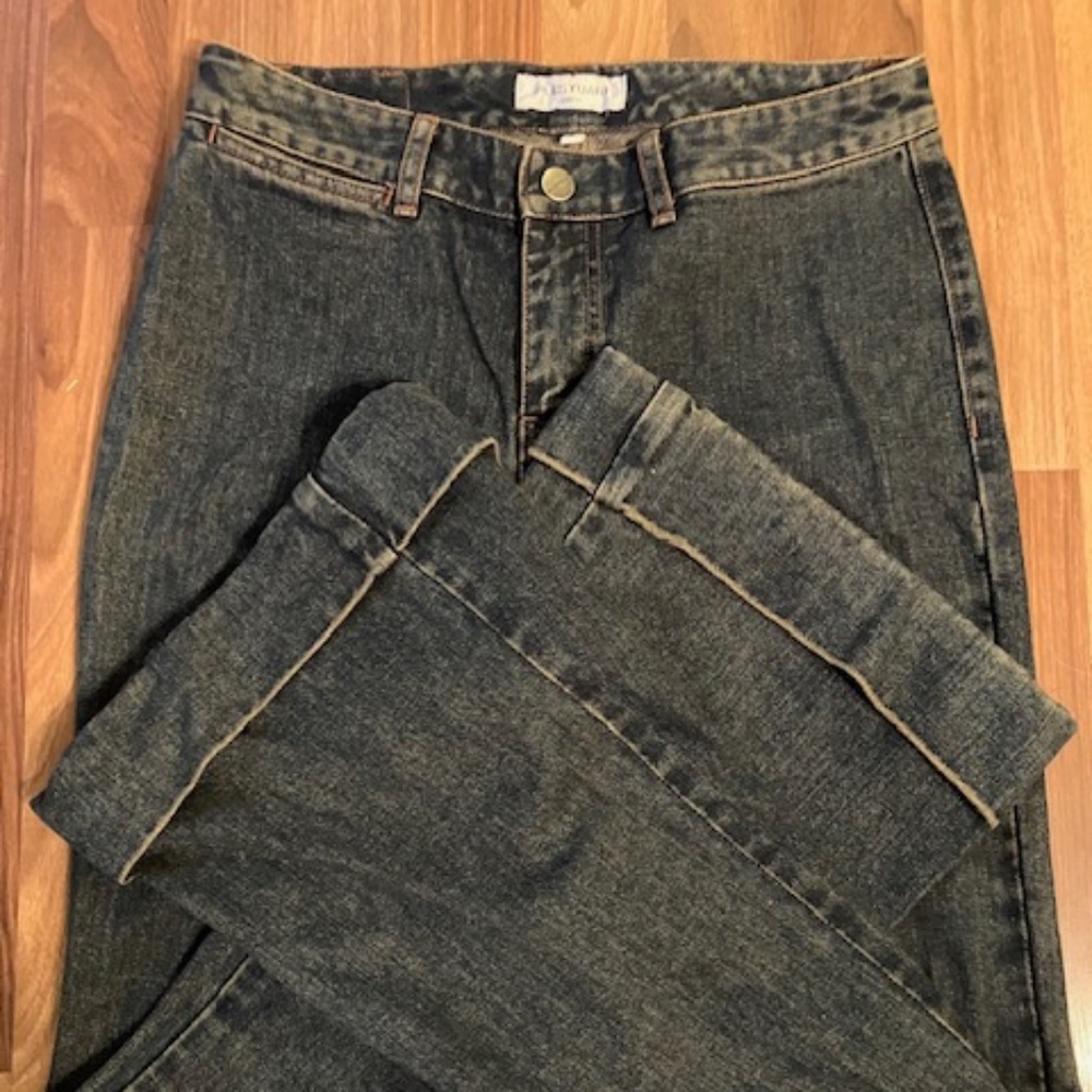 Jill Stuart Bell Bottom Cuffed Jeans